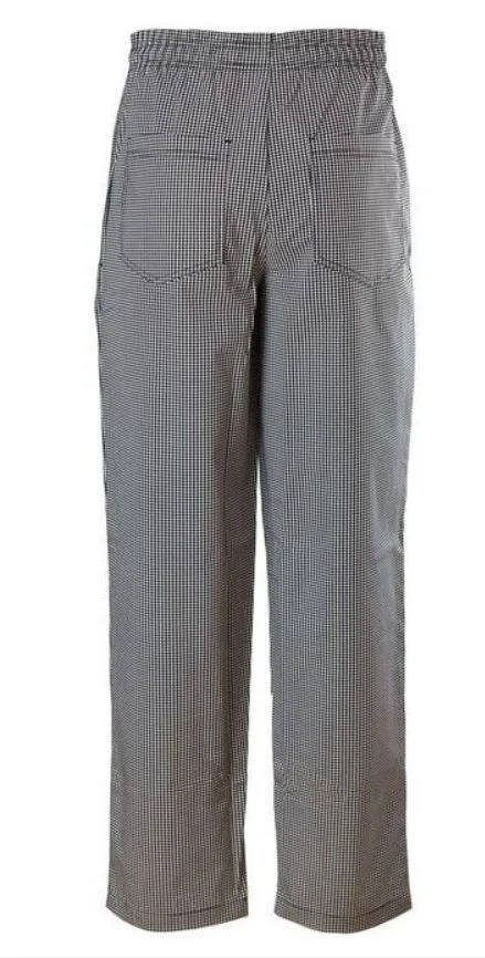 Pants, Chef, Houndstooth, Small, Poly/Cotton Blend, Baggy,1 - 1 EACH