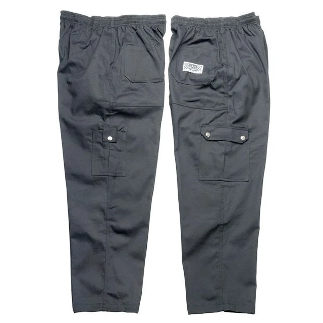 Pants, Cargo Chef, Black, 4X-Large, Poly/Cotton Blend,1 - 1 EACH