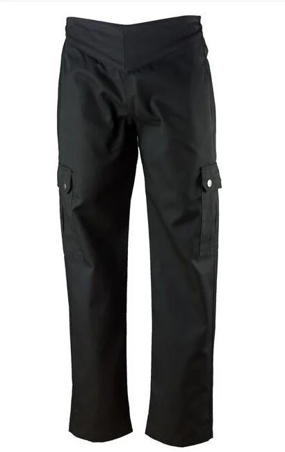 Pants, Chef, Cargo, Ladies, Black, Extra Extra Small, Poly/Cotton Blend,1 - 1 EACH