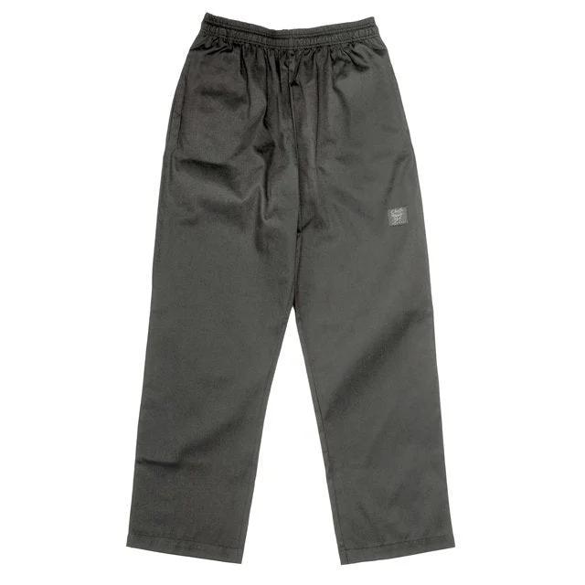 Pants, Chef, Black, 2X-Large, Poly/Cotton Blend, Baggy,1 - 1 EACH