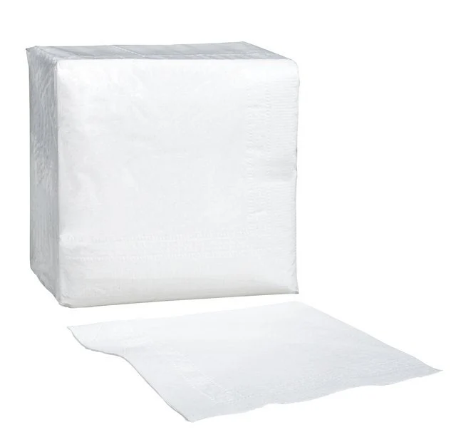 Napkins, Beverage, 2-Ply, White, 1/4 Fold, 9.25 x 9.25 Inch,40 - 150 COUNT