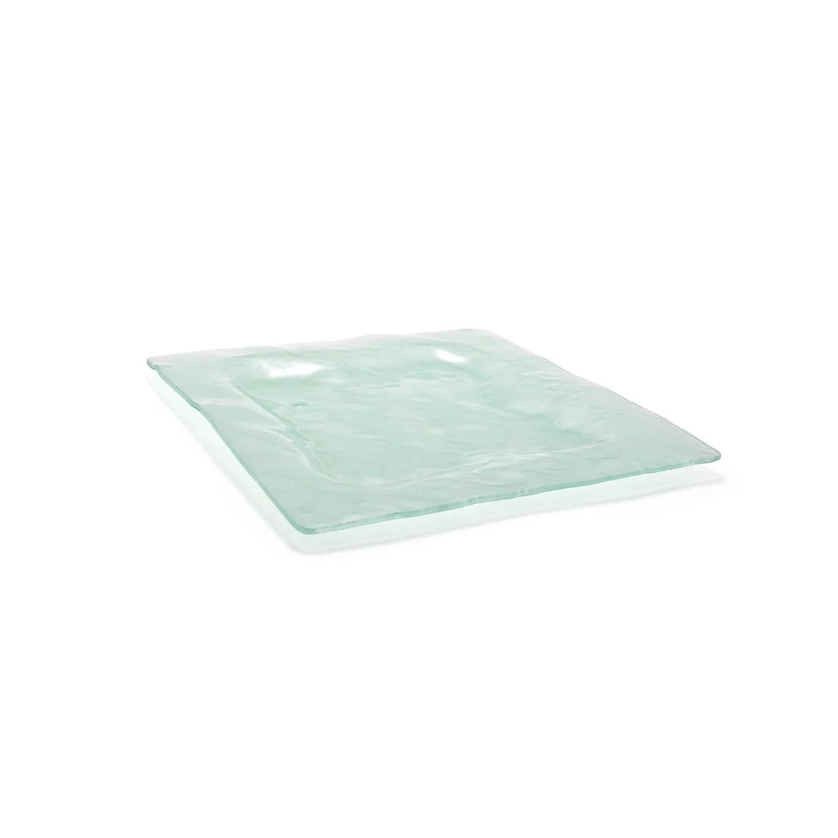 Plates, Glass, 13 Inch, Frosted, Square,6 - 1 COUNT