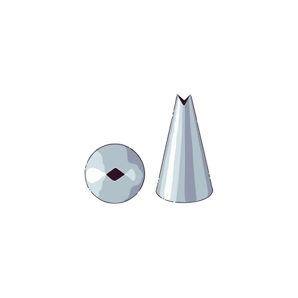 Piping Tip, Leaf, Stainless Steel, #352, 0.75 x 0.75 x 1.25 Inch,1 - 1 EACH