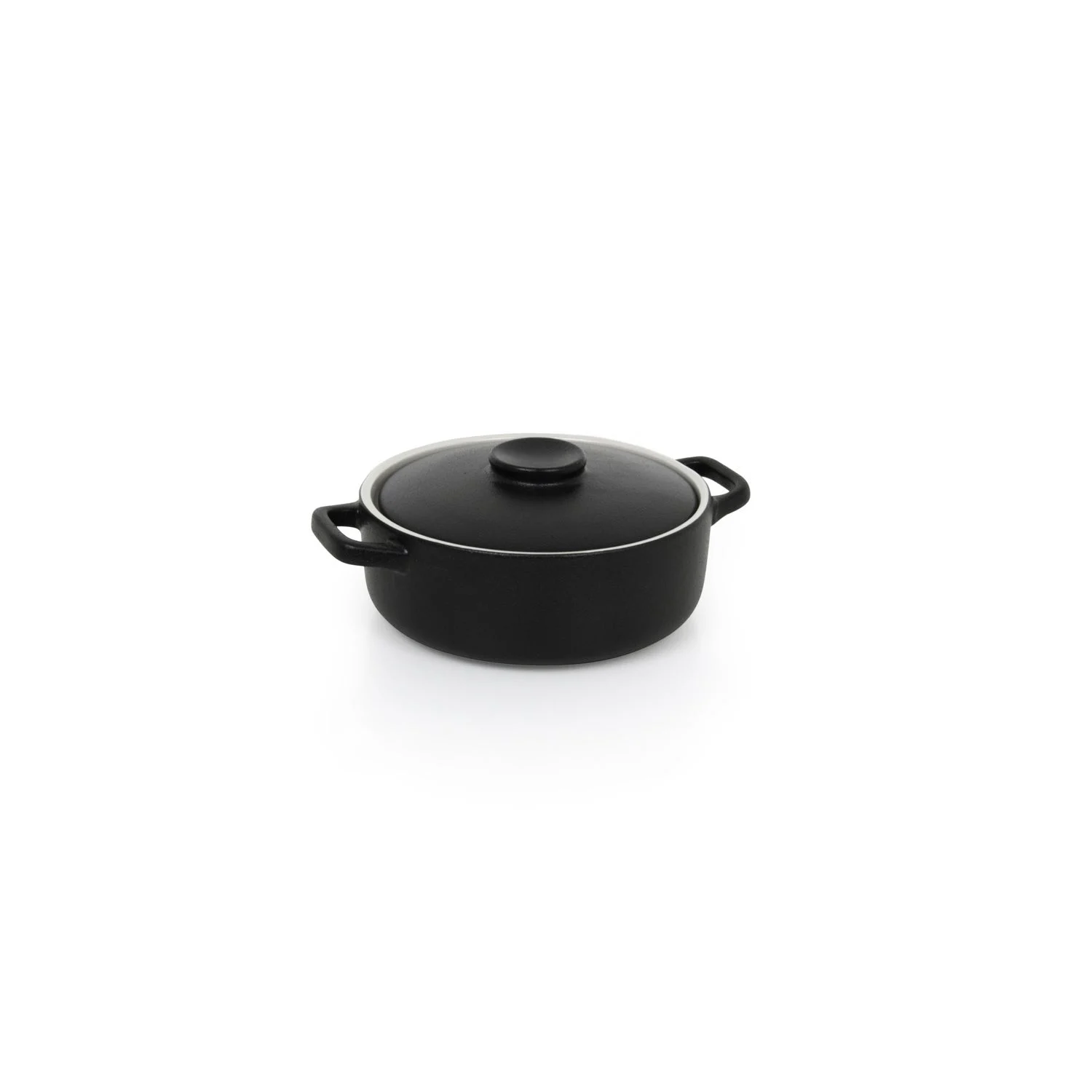 Dishes, Ovenware, 21 Ounce, Round, Black, with Lid, 21 Ounce,4 - 1 COUNT