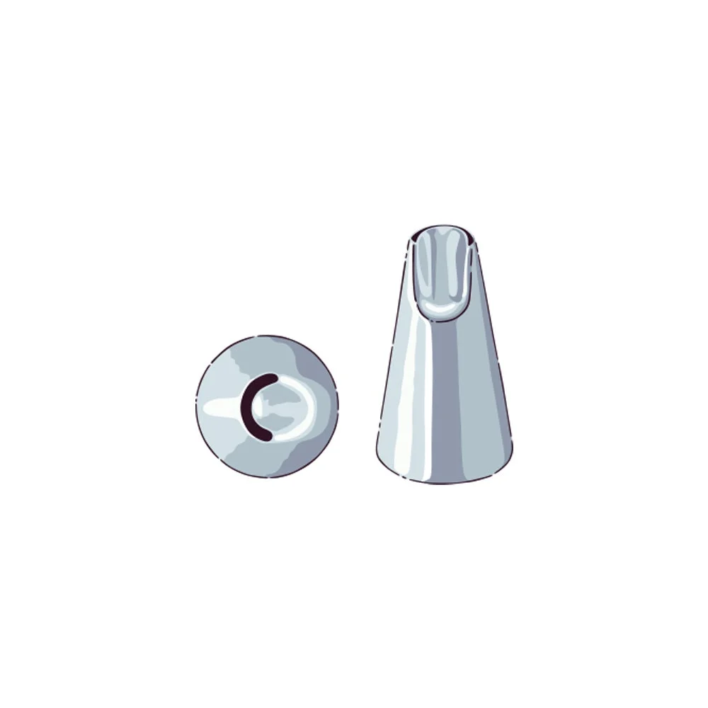 Piping Tip, Specialty, Stainless Steel, #81, 0.75 x 0.75 x 1 Inch,1 - 1 EACH