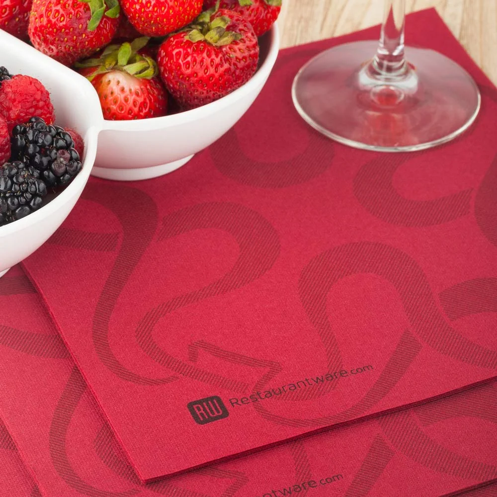 Napkins, Luxenap Air Laid Dinner, Vintage Bordeaux, 16 x 16 Inch, 16 Linear Inch,1 - 25 COUNT