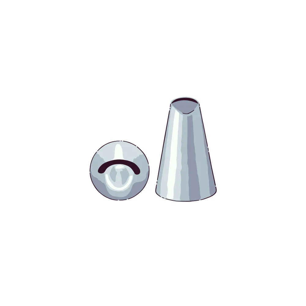 Piping Tip, Ruffle, Stainless Steel, #402, 1 x 1 x 1.25 Inch,1 - 1 EACH