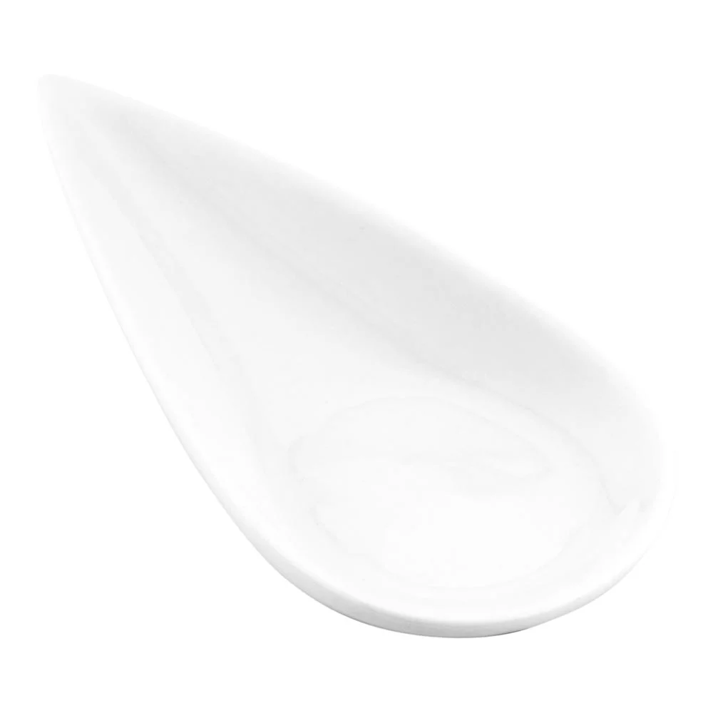 Spoons, Tear Drop Appetizer, Porcelain, 4 Inch, White, 4 Linear Inch,1 - 10 COUNT