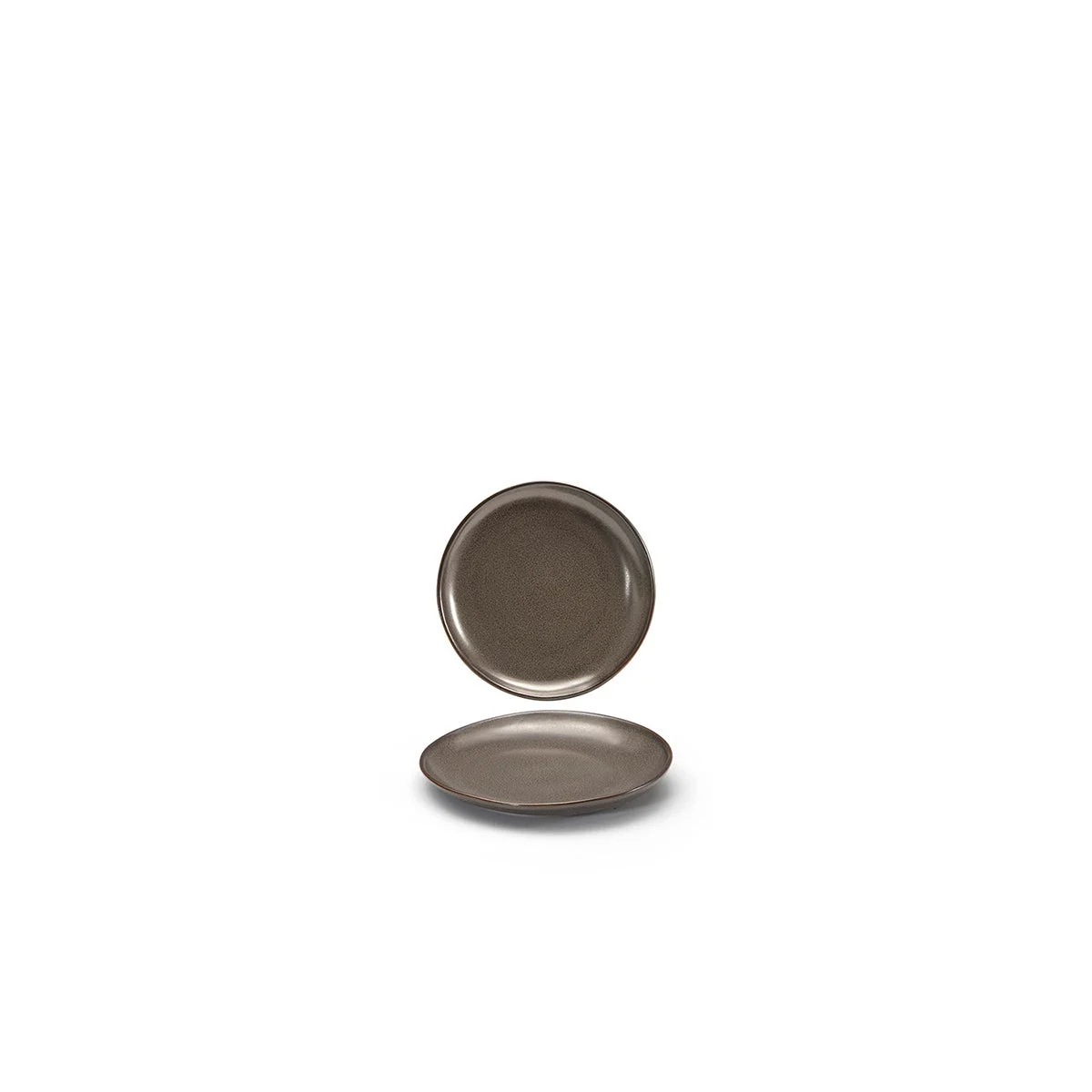 Plates, Porcelain, 6 Inch, Mocha, Round,12 - 1 EACH