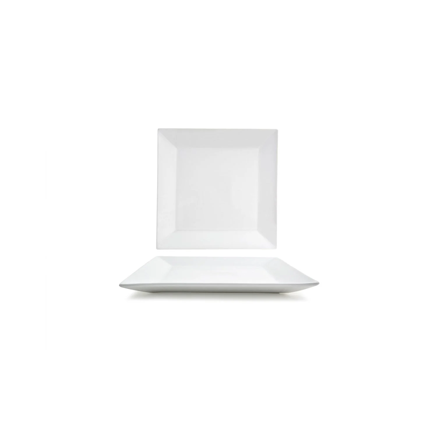 Platters, Kyoto, 12.75 Inch, Wide Rim, White, Undecorated, Square,4 - 1 COUNT