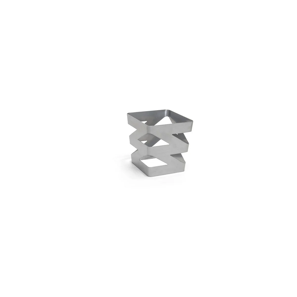 Organizer, Deep, 5.5 x 6 Inch, Zig Zag, Silver, Metal,4 - 1 COUNT