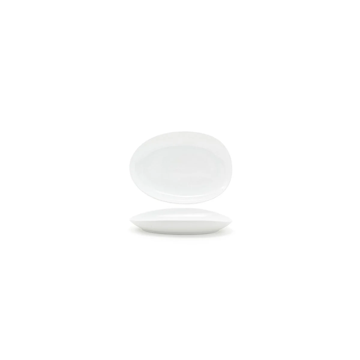 Plates, Porcelain, 10 Inch, White, Oval,4 - 1 COUNT