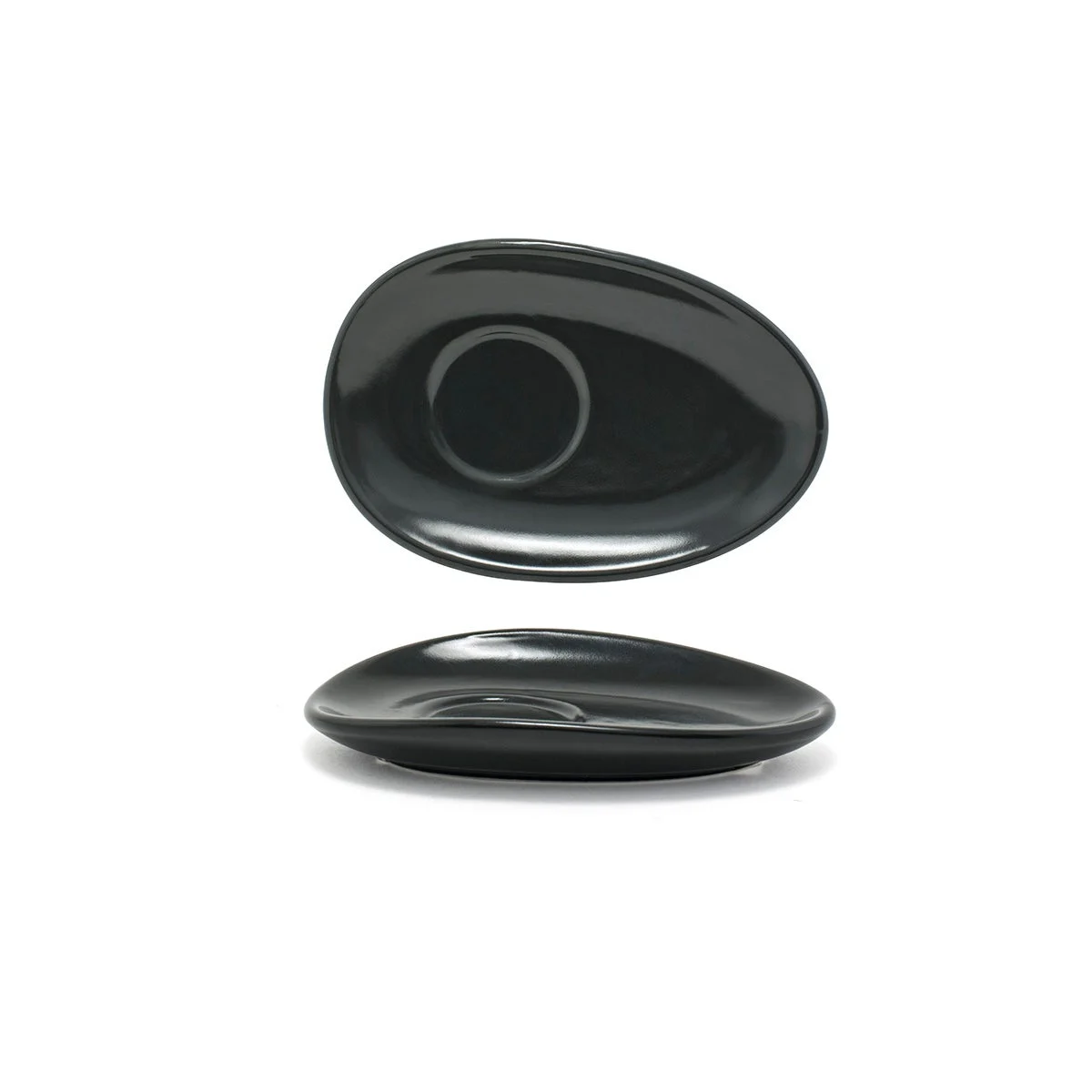 Saucers, Porcelain, 7 Inch, Mussel, Oval,12 - 1 EACH