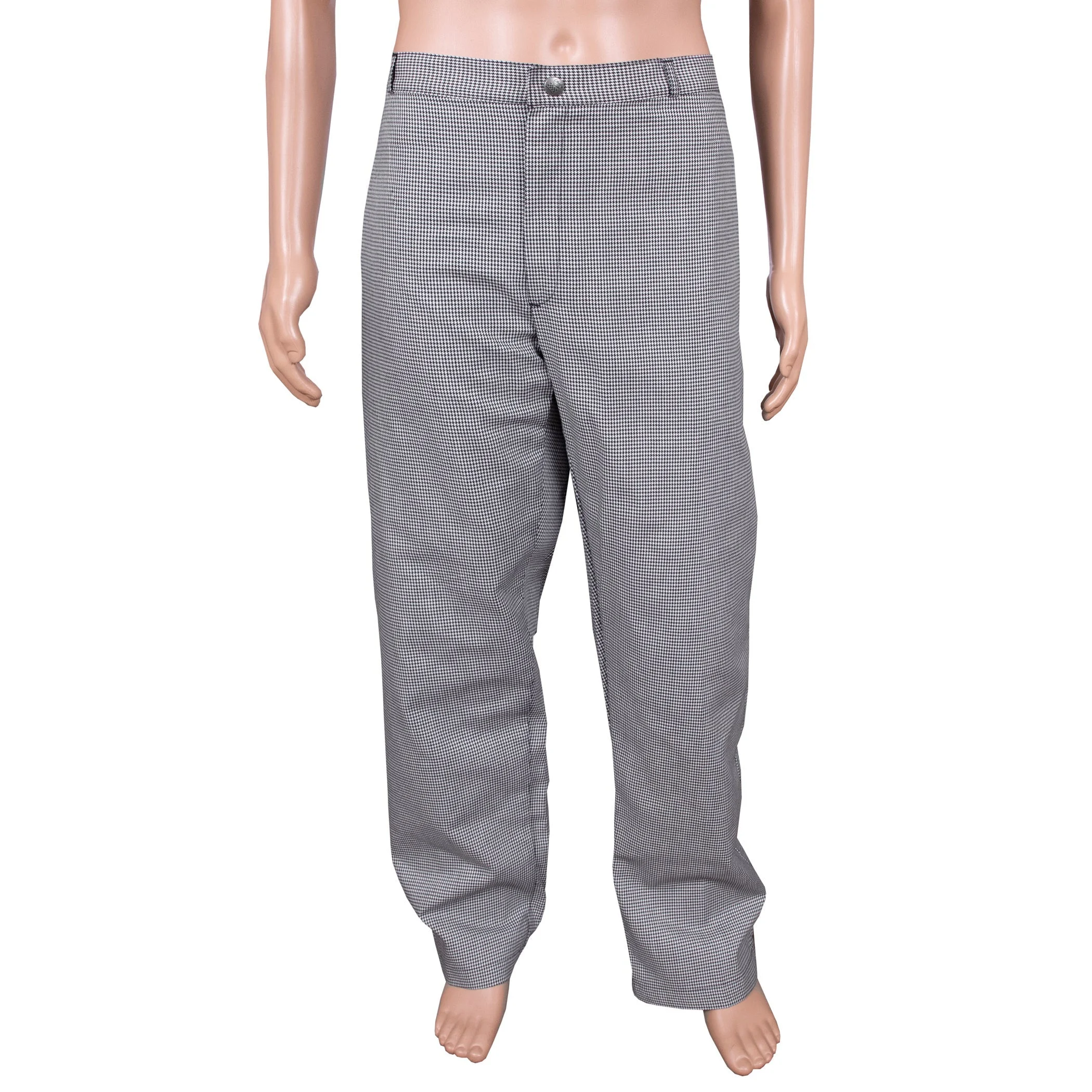 Trousers, Chef, Houndstooth, 5X, Poly/Cotton Blend,1 - 1 EACH