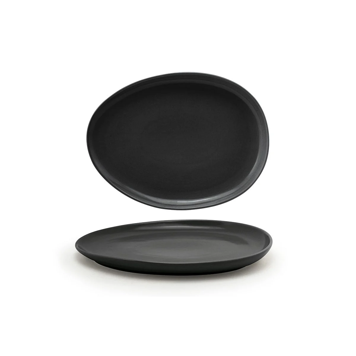 Plates, Low, Porcelain, 13 Inch, Mussel, Oval,2 - 1 COUNT