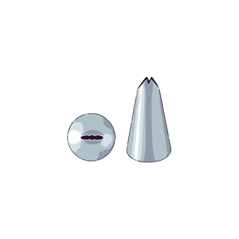Piping Tip, Leaf, Stainless Steel, #70, 0.75 x 0.75 x 1.25 Inch,1 - 1 EACH