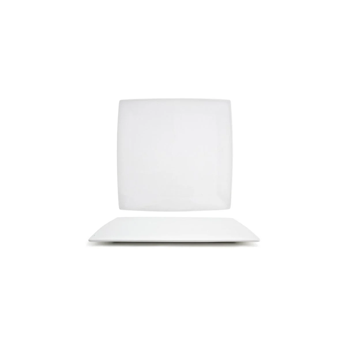 Plates, Canvas, 12.5 Inch, White, Undecorated, Square,4 - 1 COUNT