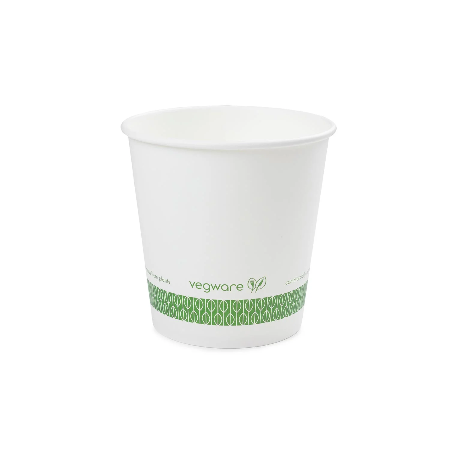 Containers, 115-Series Soup, 24 Ounce, Paper, White with Green Decor,20 - 25 COUNT