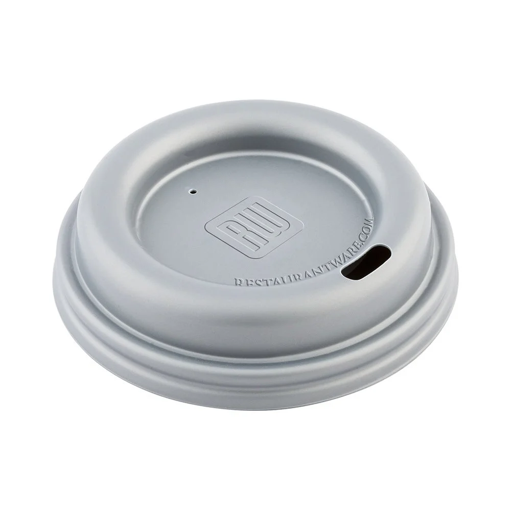 Lids, Coffee Cup, One Lid Three Sizes, Plastic, Pewter Gray, Fits 8/12/16 Ounce Cups,1 - 500 COUNT