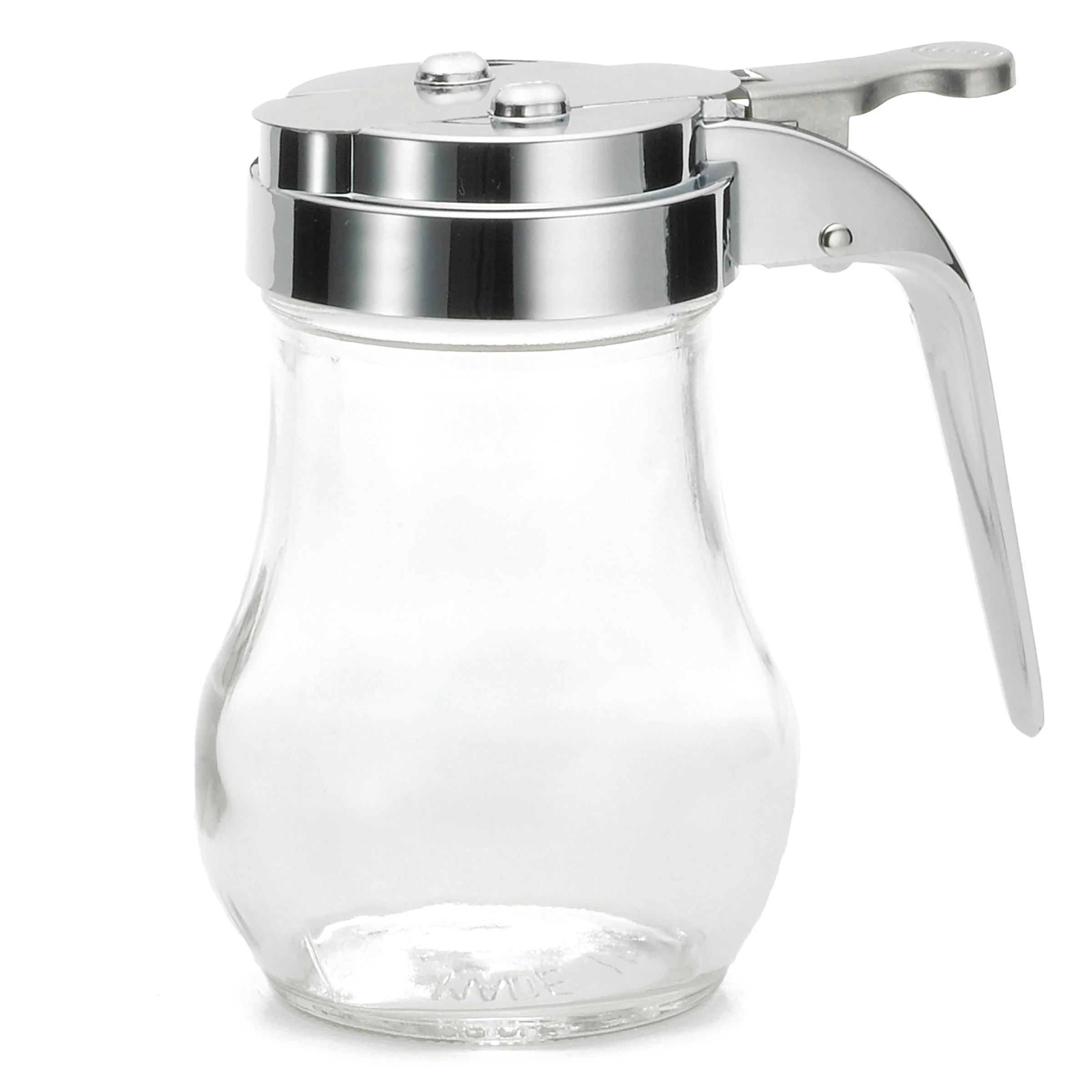 Dispensers, Syrup, 6 Ounce, Chrome & Clear, 6 Ounce,12 - 1 EACH