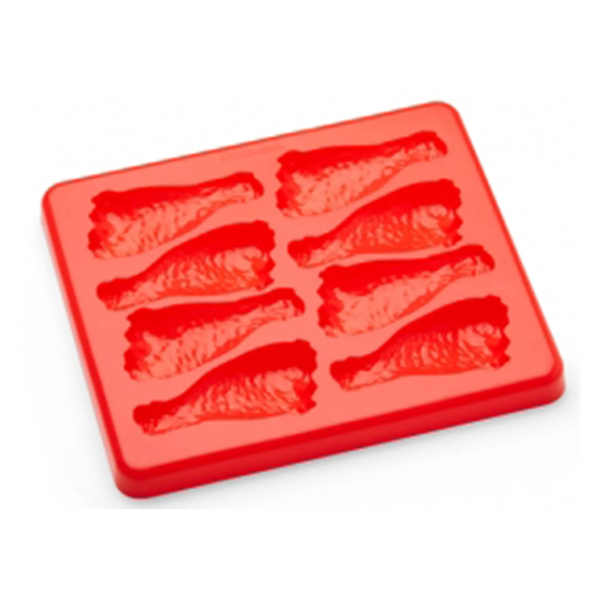 Molds, Food, Chicken Leg, Red, Silicone,2 - 1 EACH