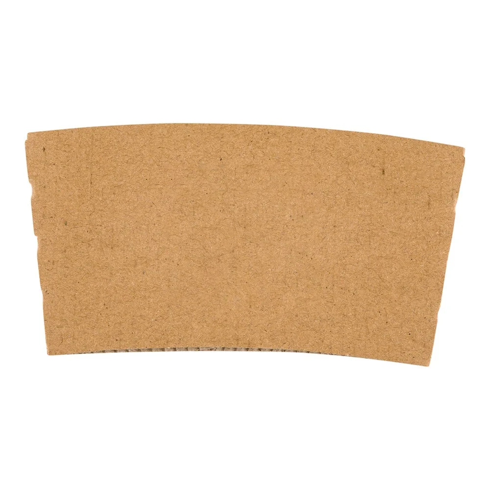 Sleeves, Coffee, Paper, Kraft, for 12 & 16 Ounce Cups,1 - 1000 COUNT