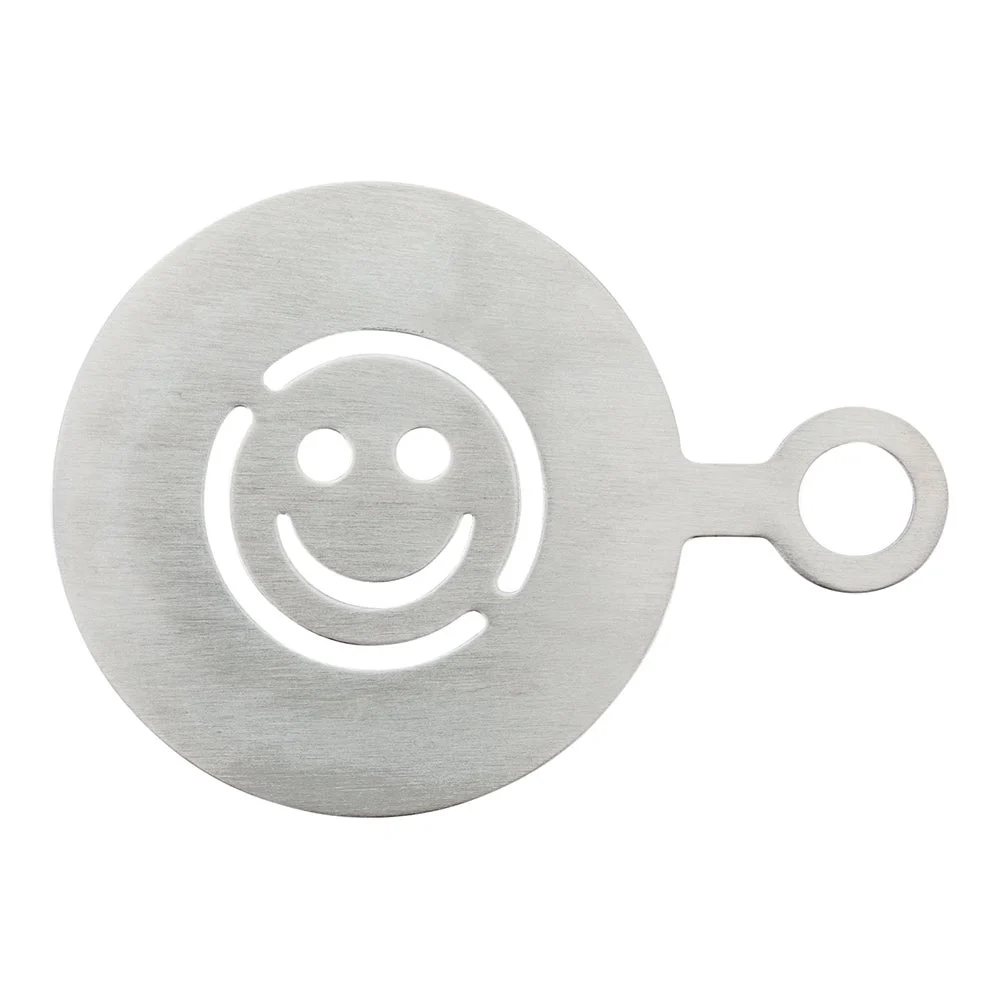 Stencil, Coffee Decorating, Smiley Face, Stainless Steel,1 - 1 EACH