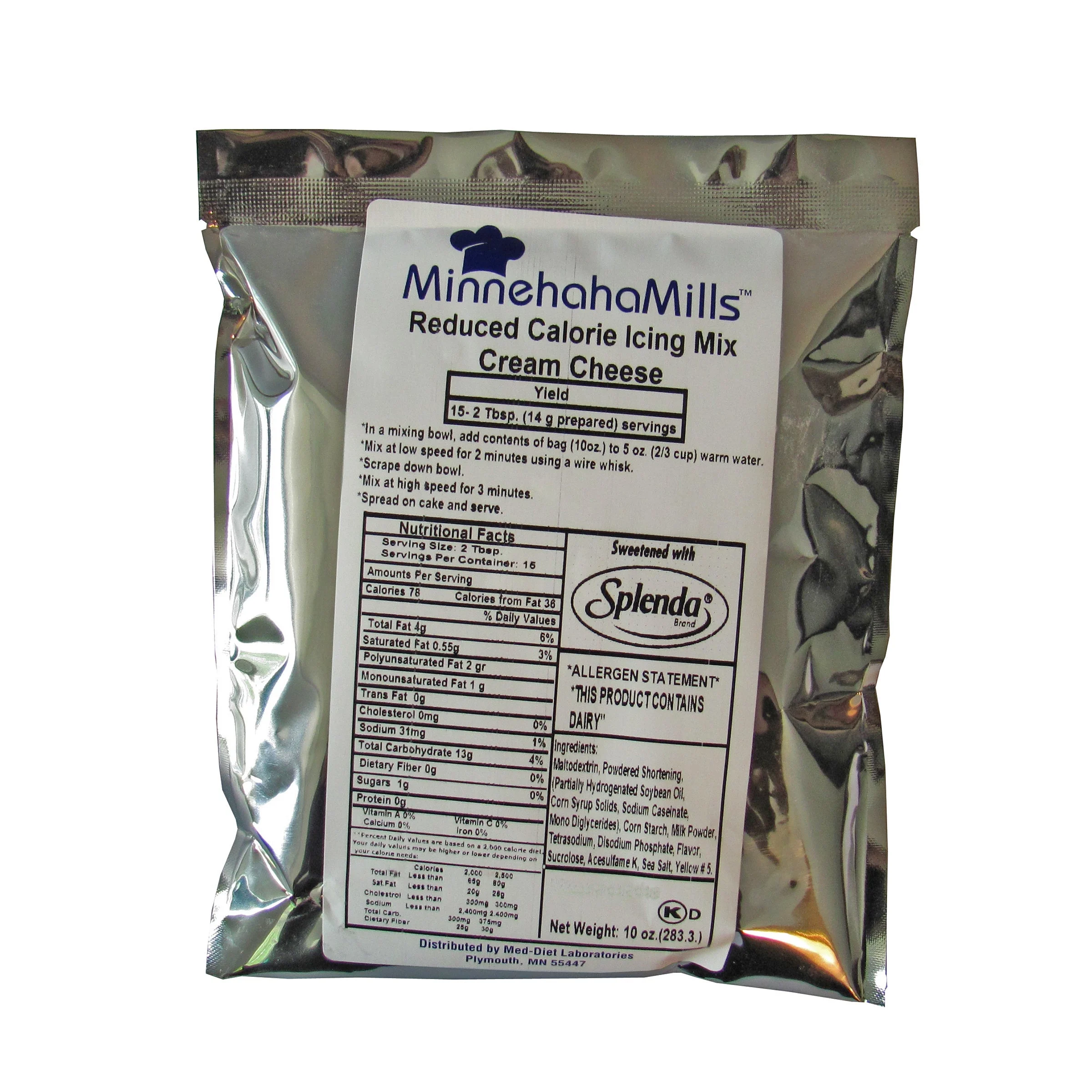 Mix, Icing, Cream Cheese, Reduced Calorie, Shelf-Stable,6 - 10 OUNCE