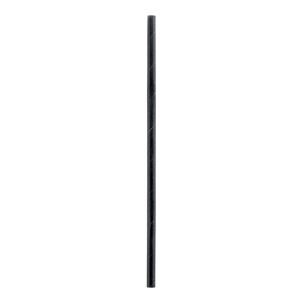 Straws, 7.75 Inch, Paper, Matte Black, Biodegradable, Sustainable,1 - 1000 COUNT