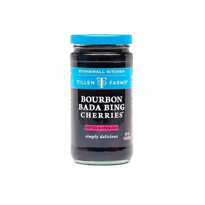 Cherries, Bing, Whole, Pitted with Stem, In Bourbon,6 - 13.5 OUNCE
