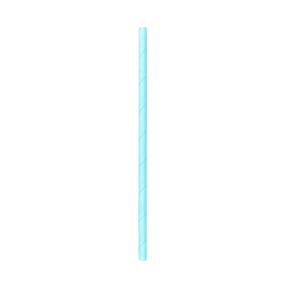 Straws, 7.75 Inch, Paper, Teal, Biodegradable, Sustainable,1 - 100 COUNT