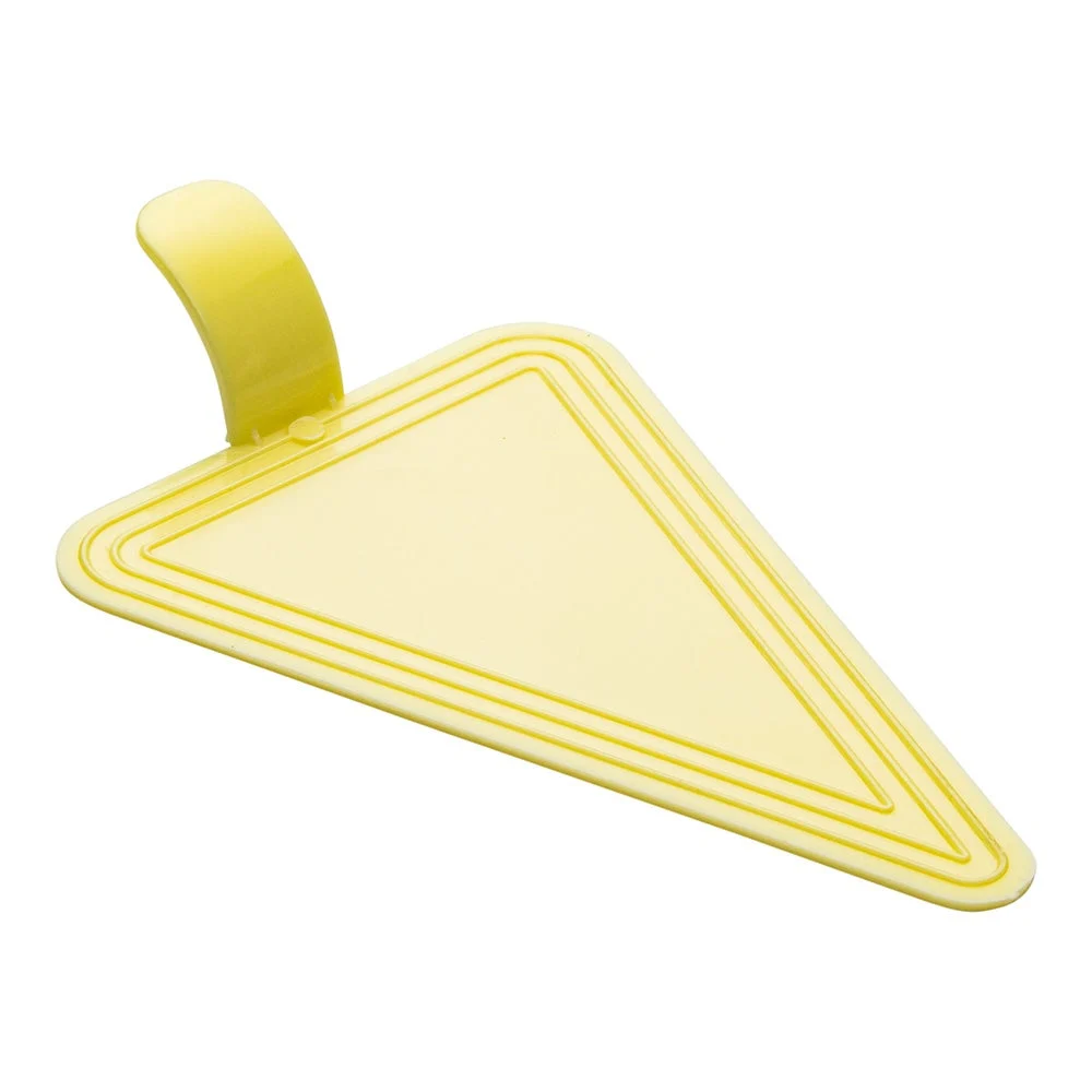 Plates, Cake, 4.5 x 3 Inch, Triangle, Lemon Chiffon, Plastic,1 - 100 COUNT