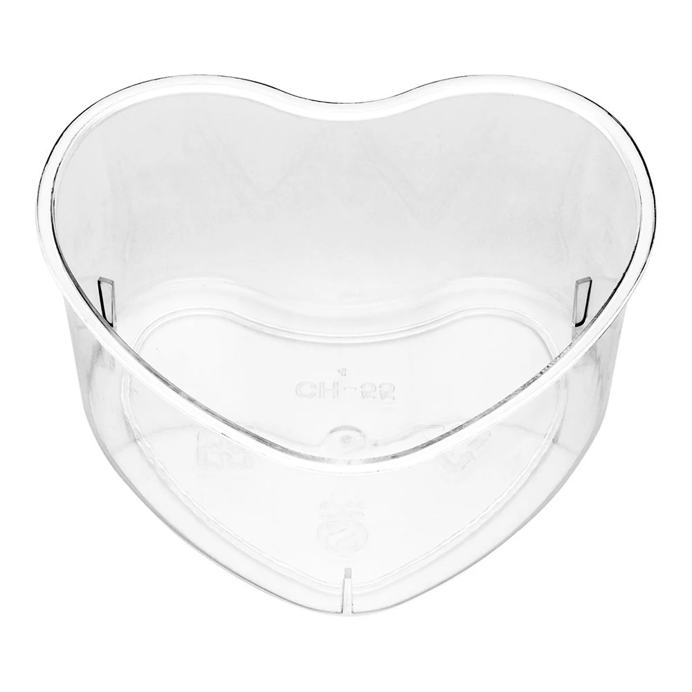 Cups, 5 Ounce, Plastic, Clear, Heart,1 - 100 COUNT