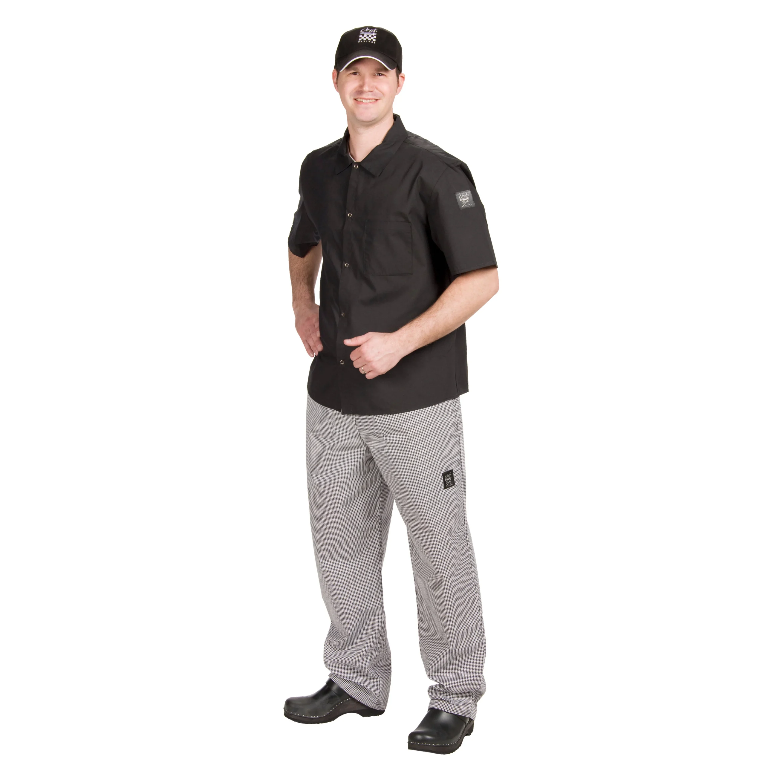 Pants, Chef, Houndstooth, 6X-Large, Poly/Cotton Blend, Baggy,1 - 1 EACH