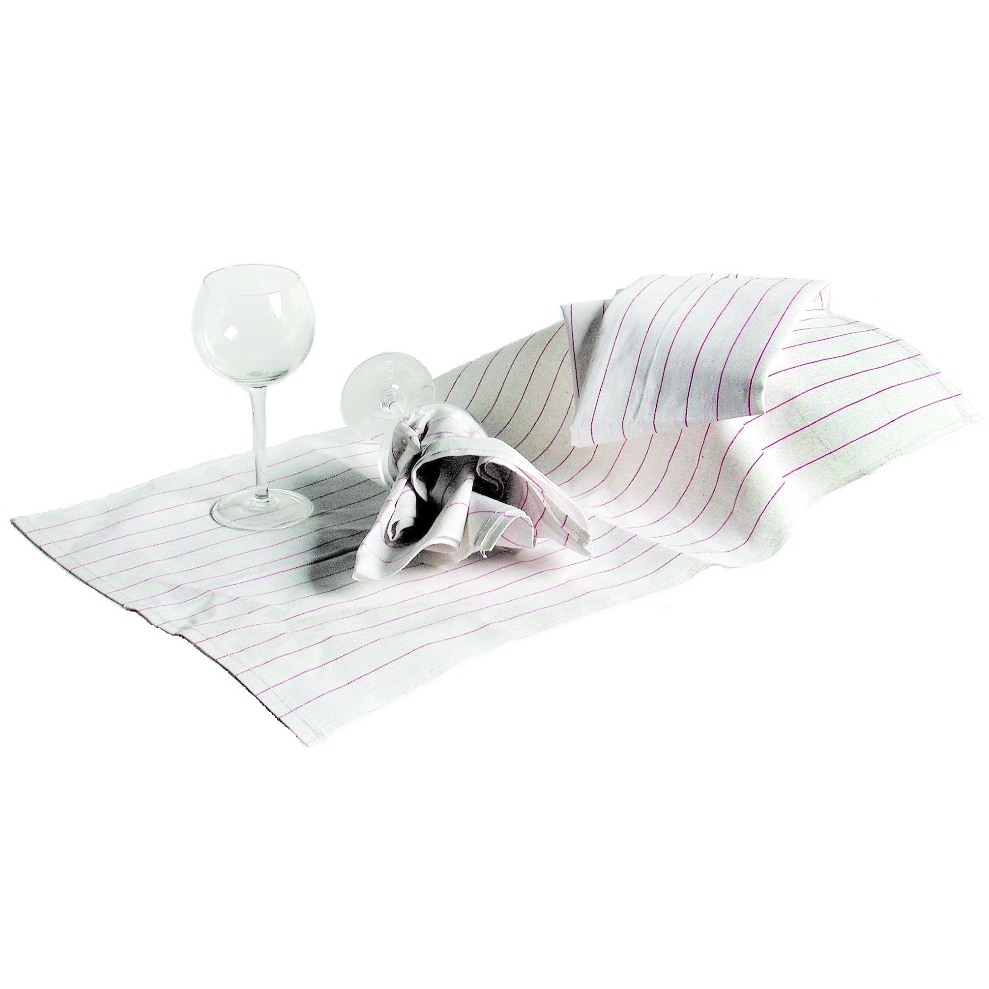Towels, Glass Polishing, White with Red Stripes, 16 x 19 Inch, Cotton, Lint-Free,12 - 1 EACH