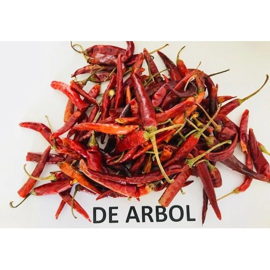 Peppers, Chili De Arbol, Whole, Dried, Bulk,1 - 10 POUND