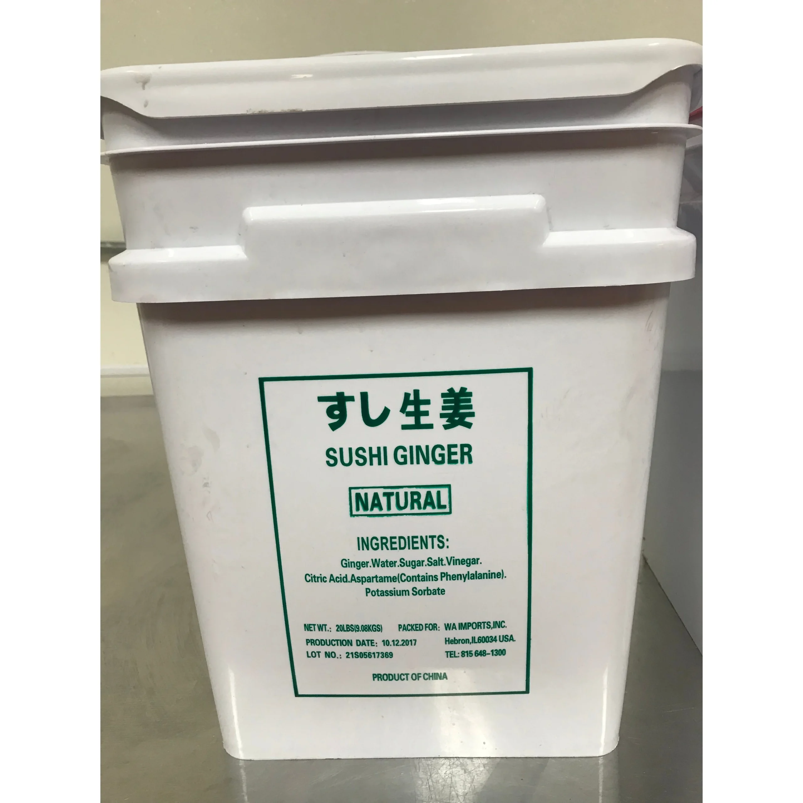 Ginger, Sushi, White, Pickled,1 - 20 POUND