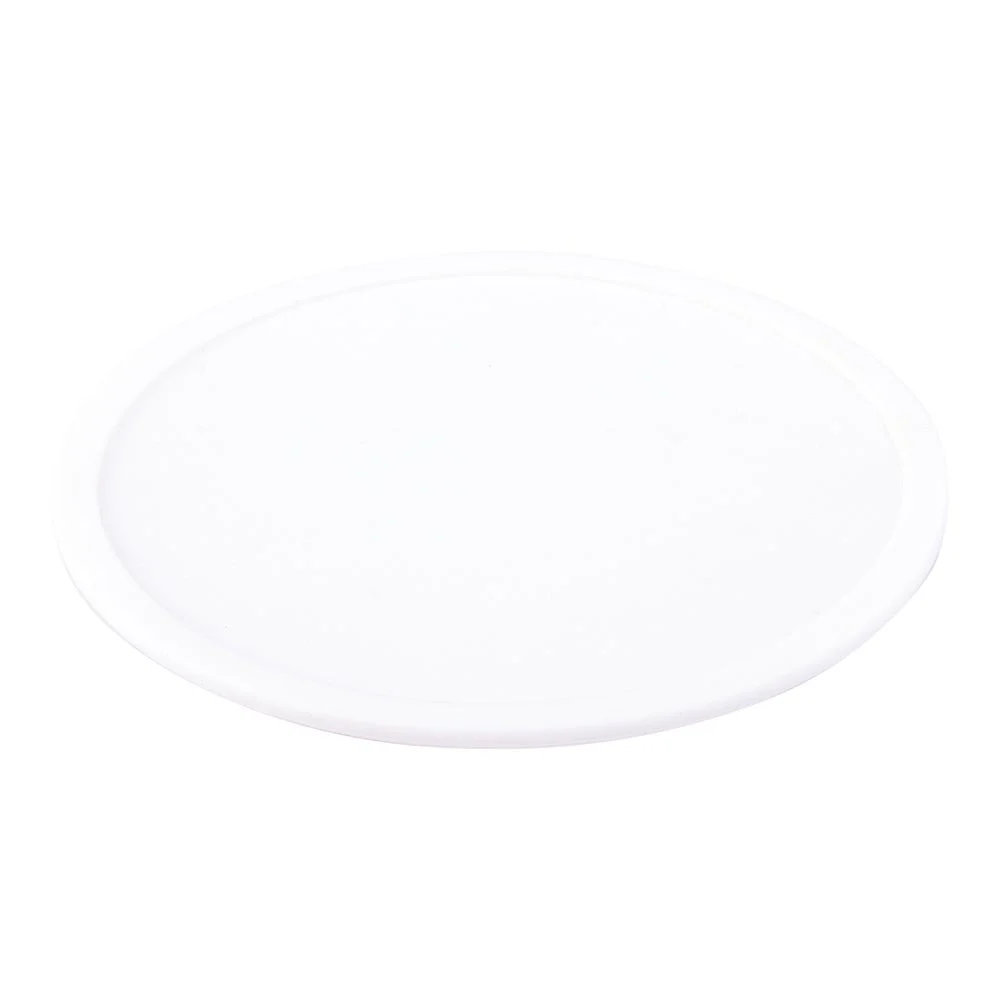 Coasters, Non-Slip, 4 x 4 x 0.25 Inch, White, Silicone,1 - 6 COUNT