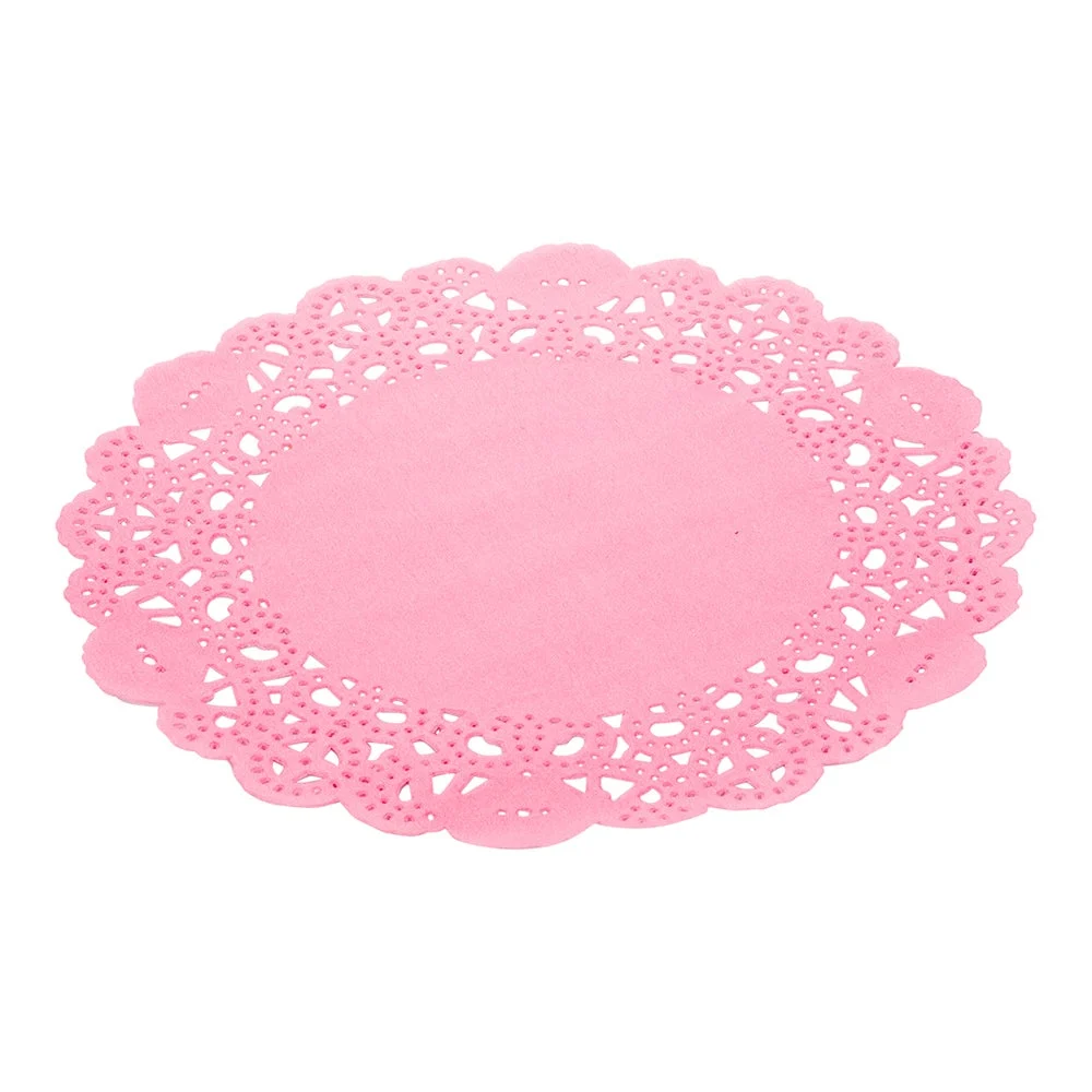 Doilies, Lace, 6 Inch, Paper, Pink,1 - 100 COUNT