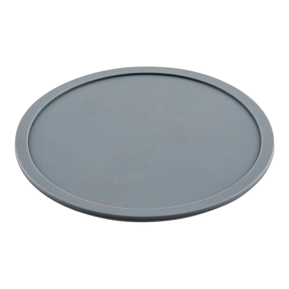 Coasters, Non-Slip, 4 x 4 x 0.25 Inch, Gray, Silicone,1 - 6 COUNT