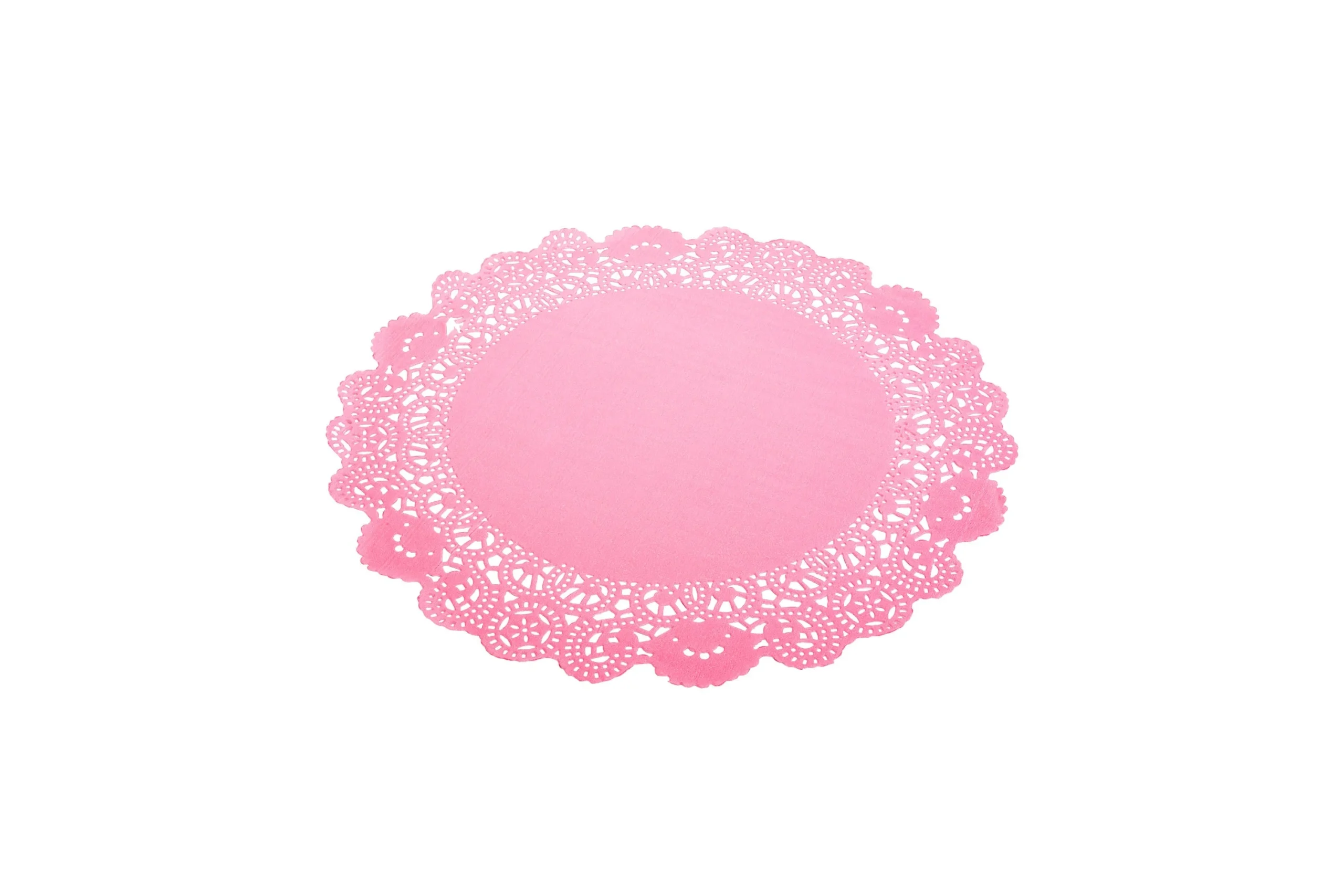 Doilies, Lace, 12 Inch, Paper, Pink,1 - 100 COUNT