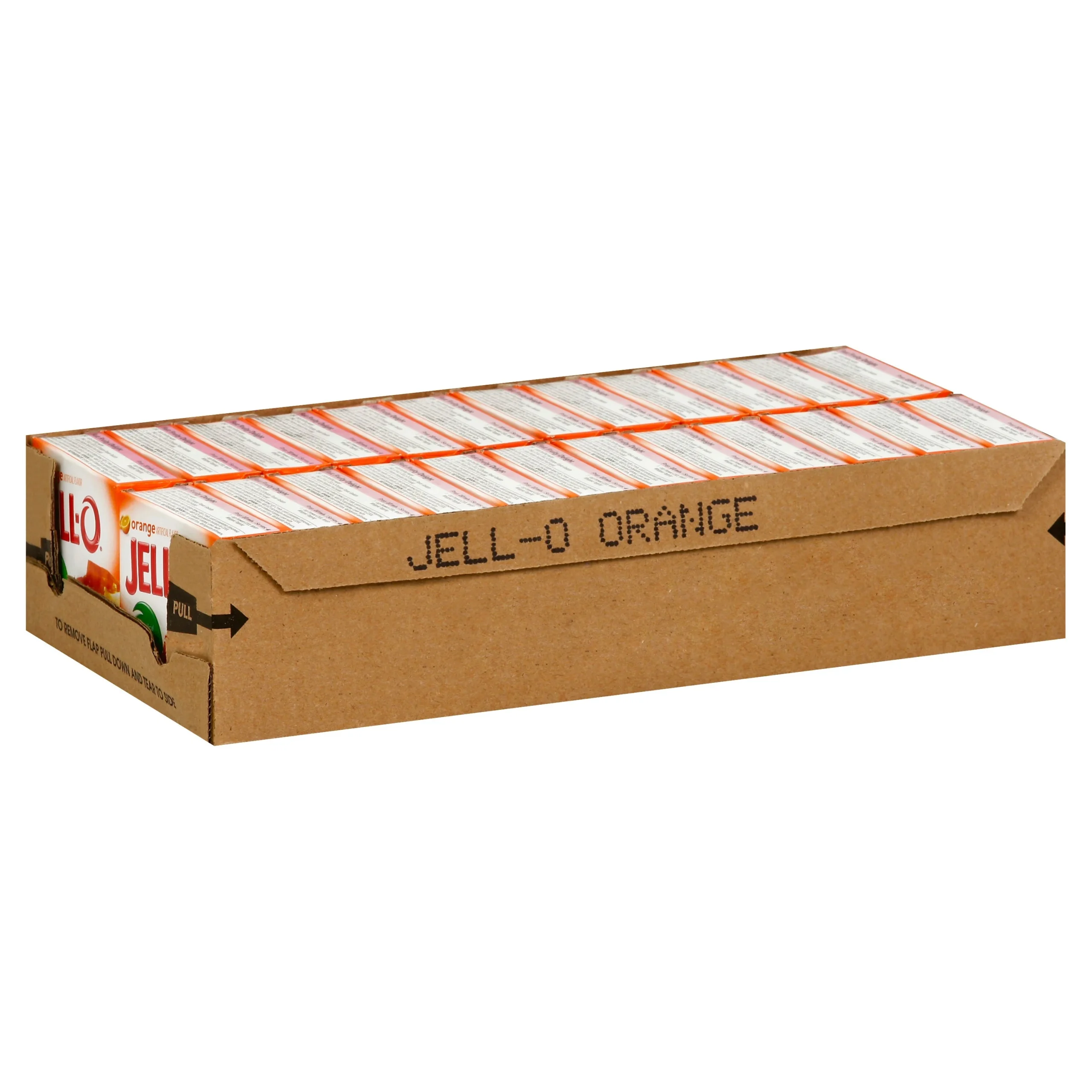 Gelatin Mix, Orange, Shelf-Stable,24 - 3 OUNCE