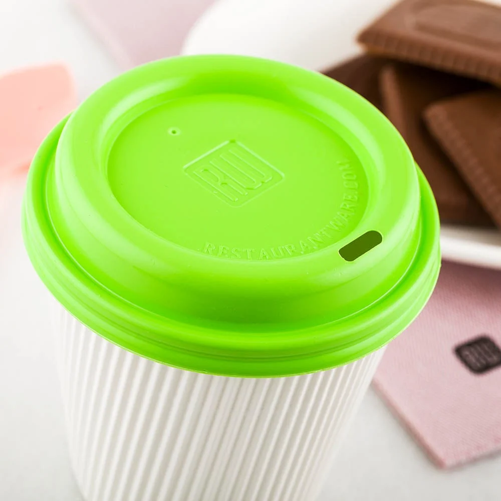 Lids, Plastic, Lime Green, for 8/12/16 Ounce Cups,1 - 500 COUNT