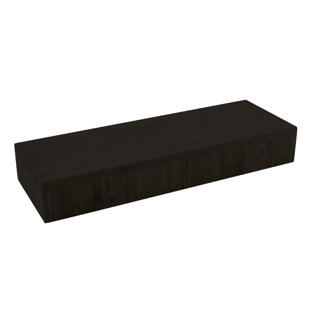 Riser, Short, 20.5 x 7 x 3.25 Inch, Rectangle, Black, Bamboo,1 - 1 EACH