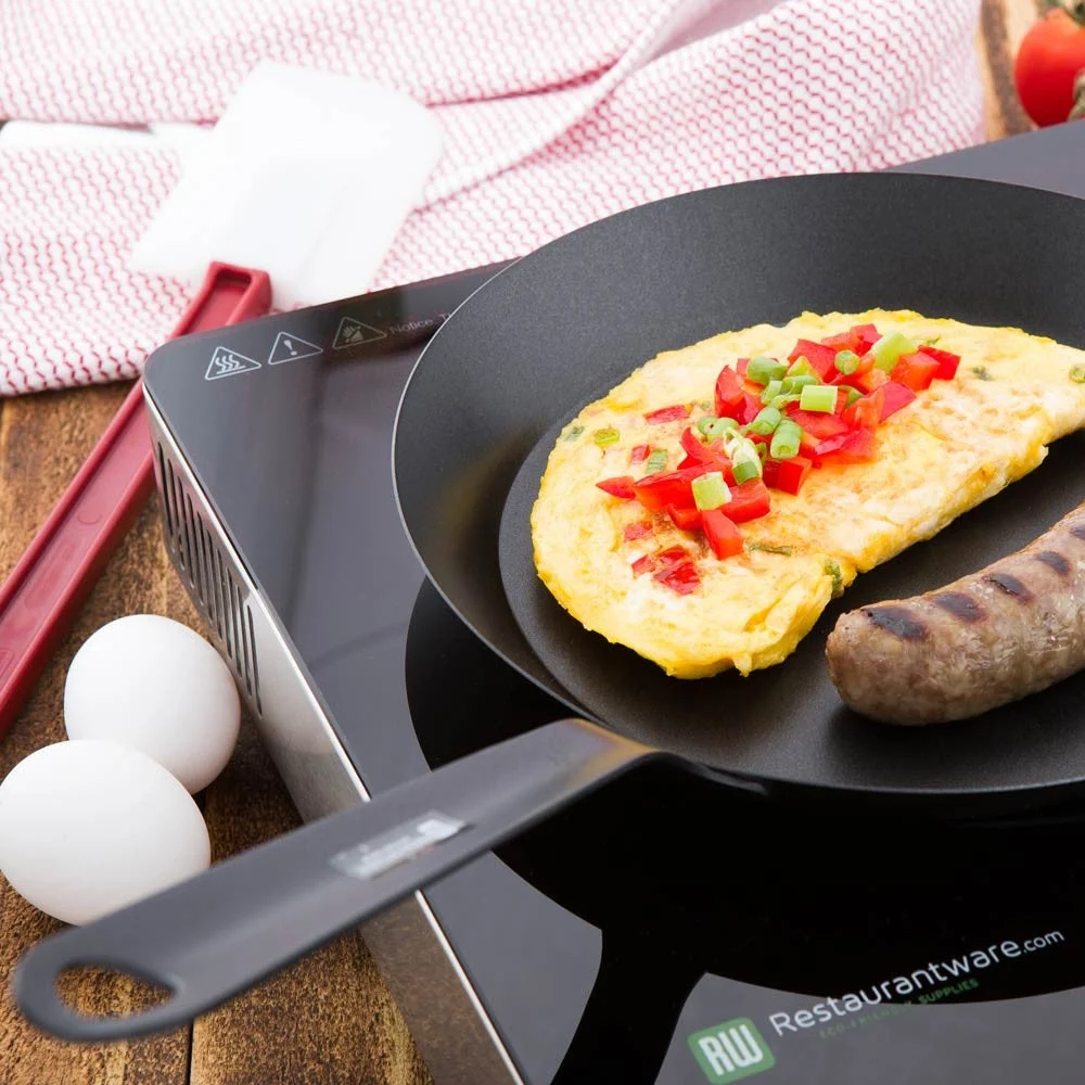 Pan, Fry, 10 Inch, Nonstick, Carbon Steel, 10 Linear Inch,1 - 1 COUNT