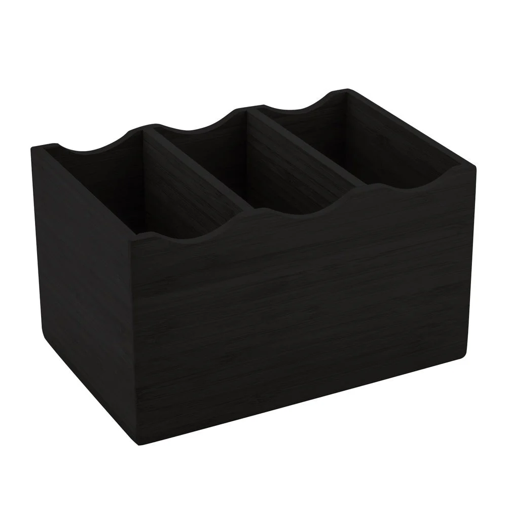 Display, Flatware, 8.25 x 5.5 x 4.75 Inch, Rectangle, Black, Bamboo,1 - 1 EACH