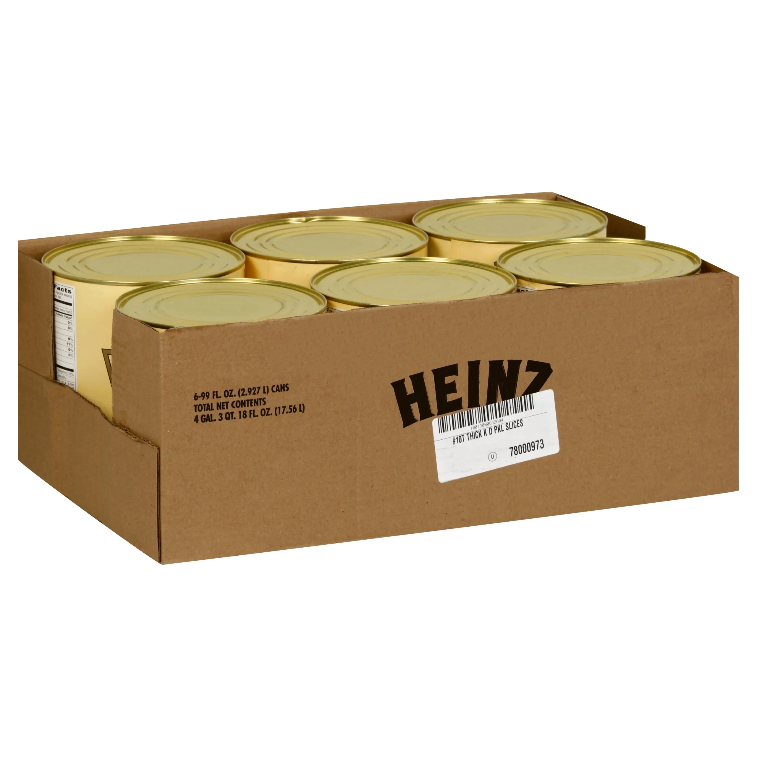 Pickle Chips, Dill, Thick Sliced, Kosher, Shelf-Stable,6 - 99 FLUID