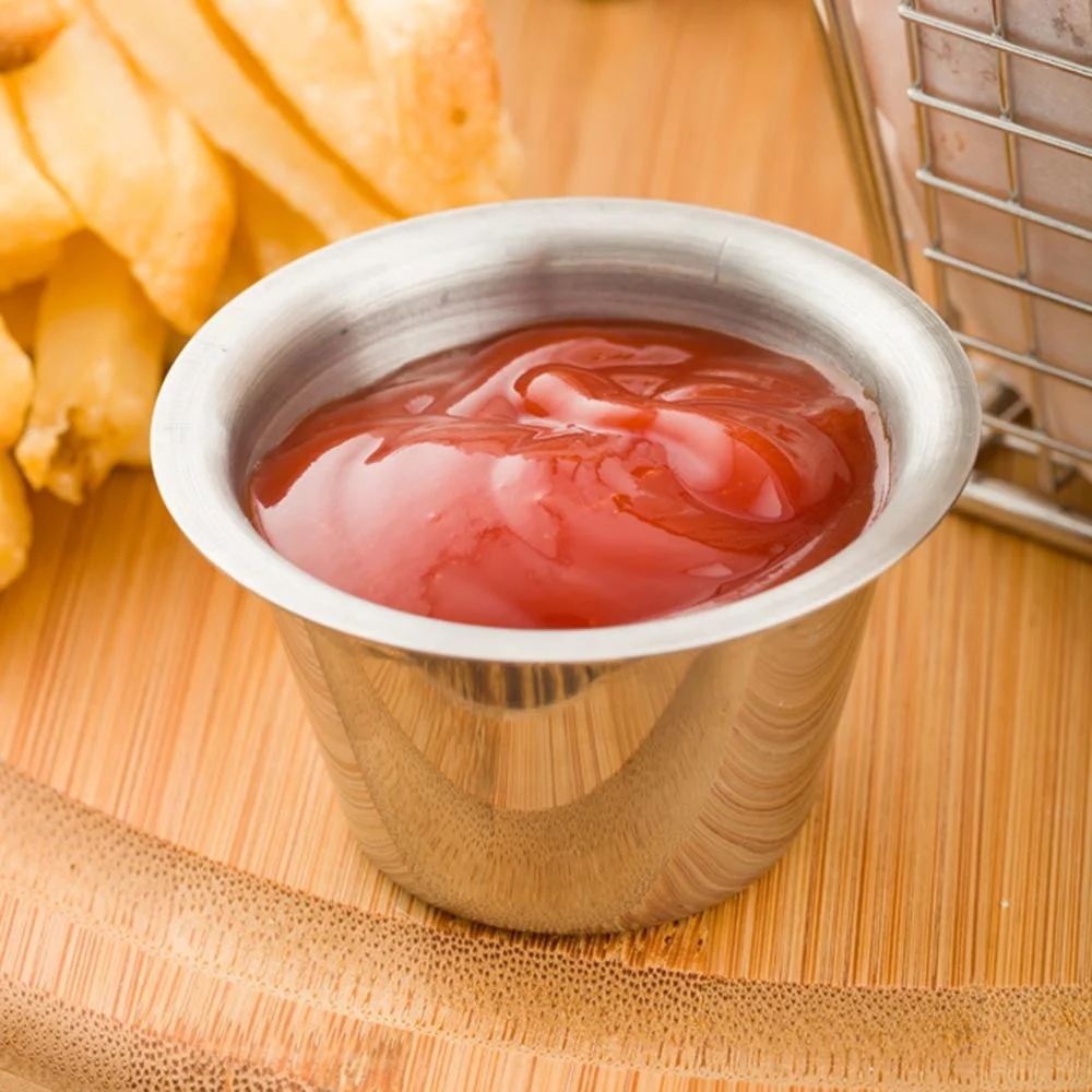 Cups, Condiment, 2 Ounce, Stainless Steel, 2 Ounce,1 - 10 COUNT