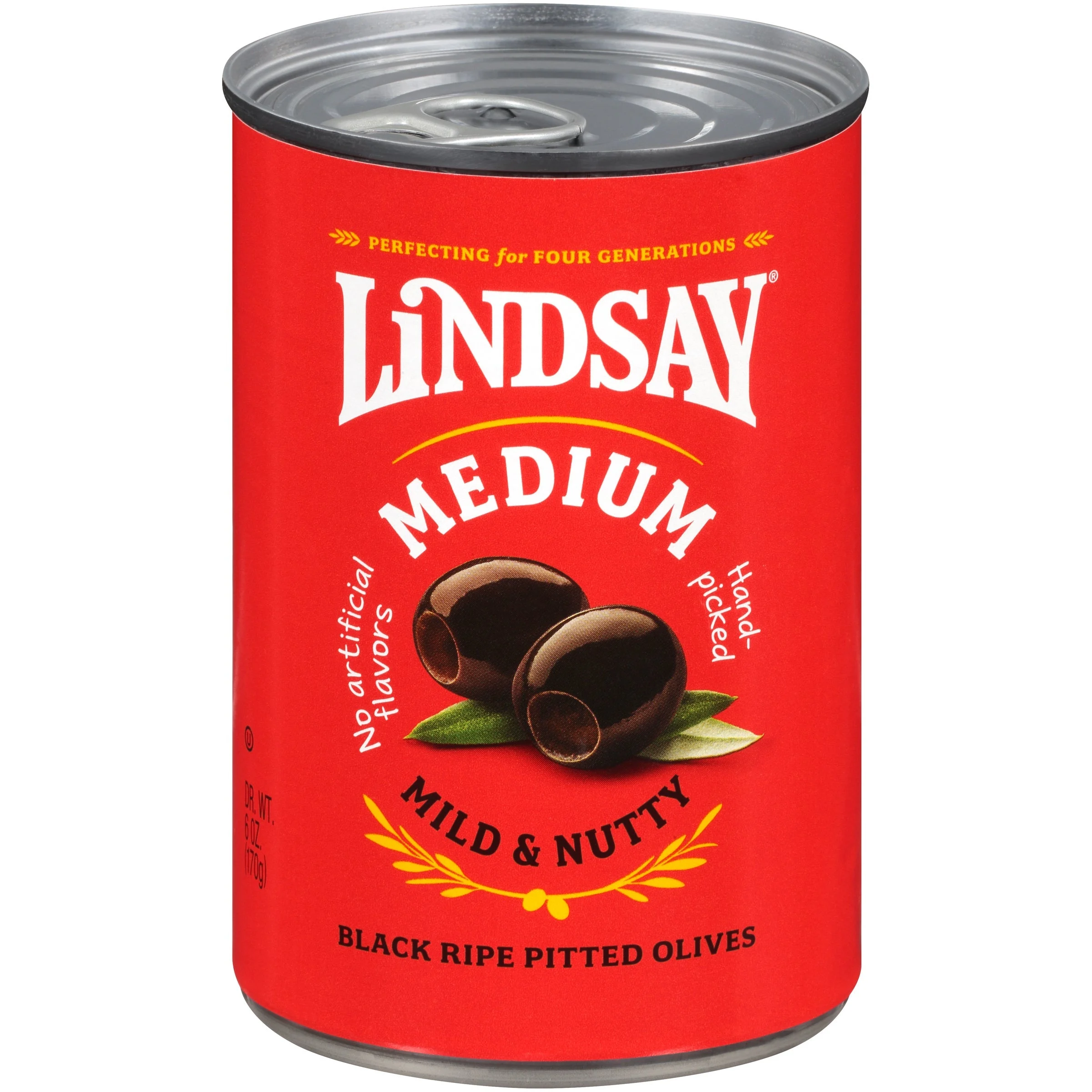 Olives, Black, Medium, Pitted,24 - 6 OUNCE