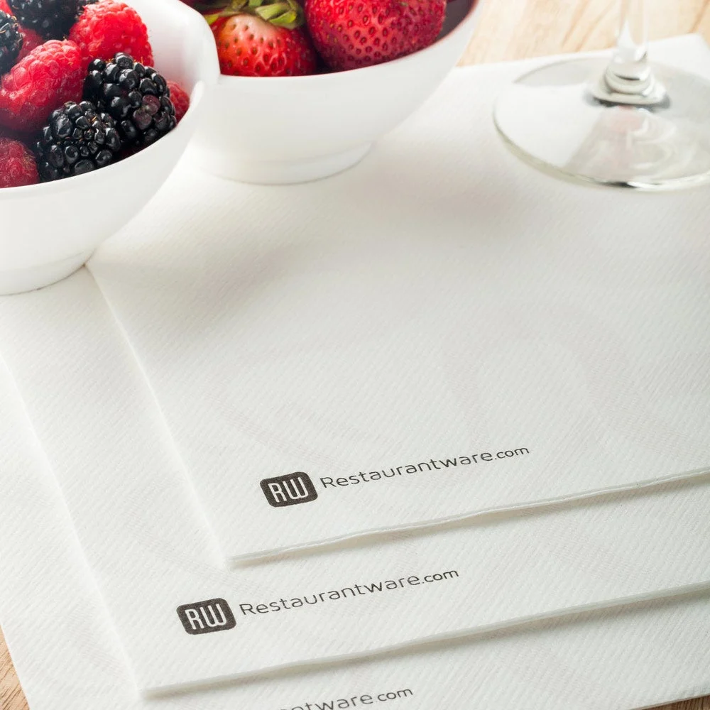 Napkins, Luxenap Air Laid Dinner, Vintage White, 16 x 16 Inch, 16 Linear Inch,1 - 25 COUNT